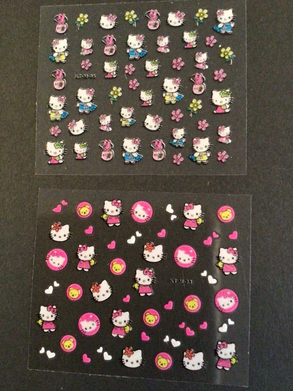 Adorable Hello kitty designed nail stickers